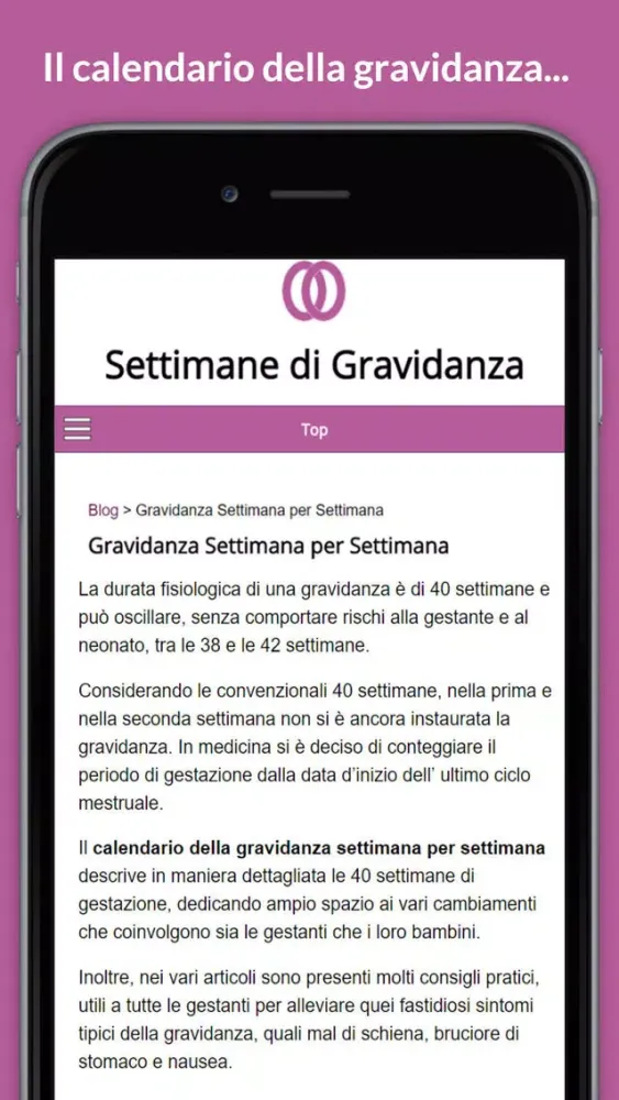 Settimane Gravidanza - Calendario di Gravidanza Screenshots