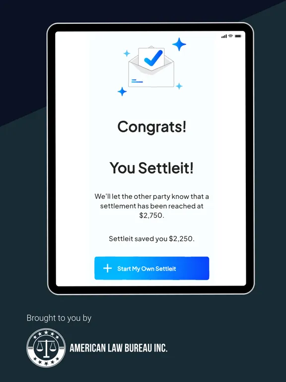 Just Settleit iPad  Screenshots