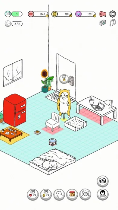 Capturas de tela do Weird Cat