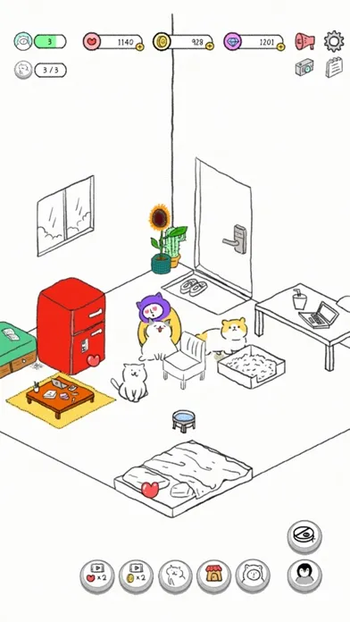 Capturas de tela do Weird Cat