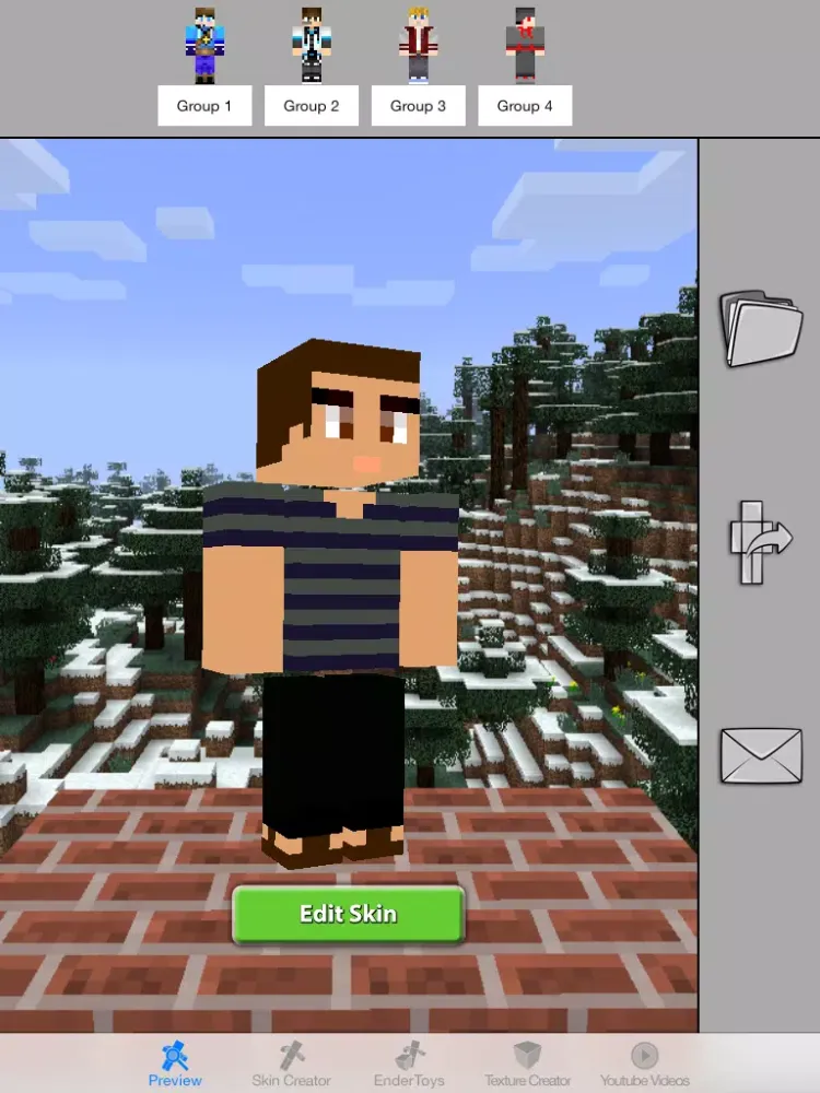 Boy Skins Pro for Minecraft Game Textures Skin iPad  سکرین شاٹس