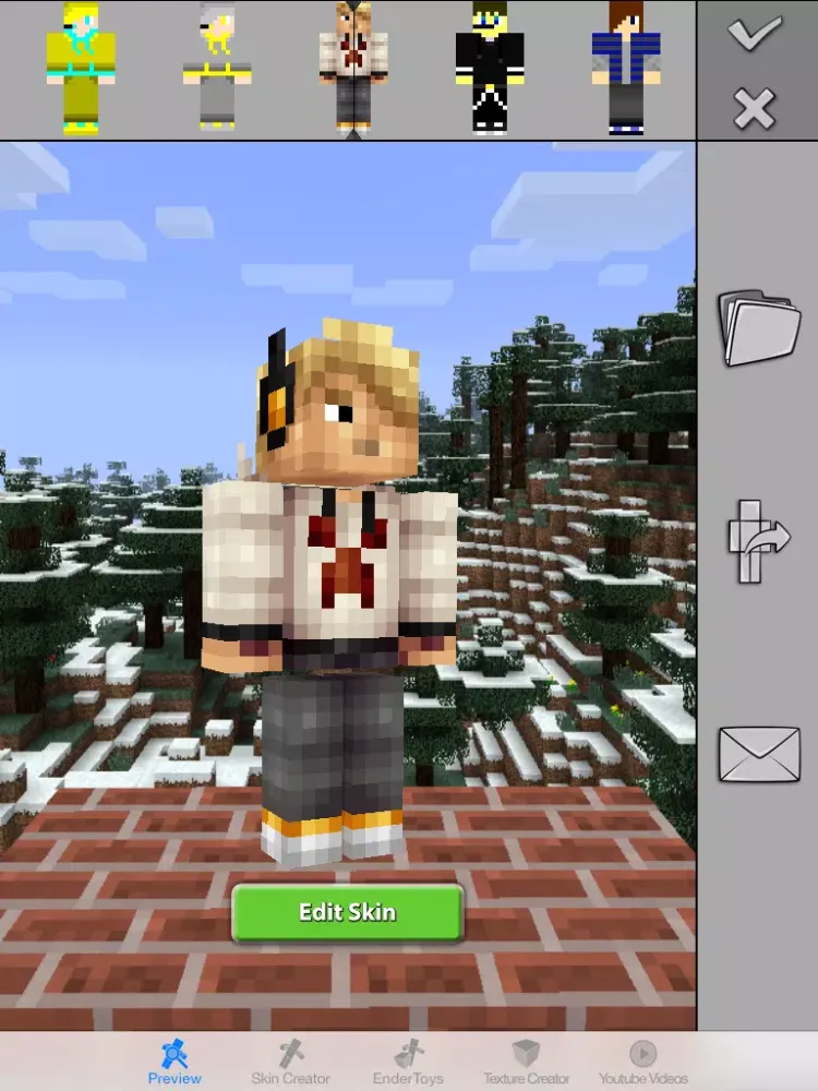 Boy Skins Pro for Minecraft Game Textures Skin iPad  سکرین شاٹس
