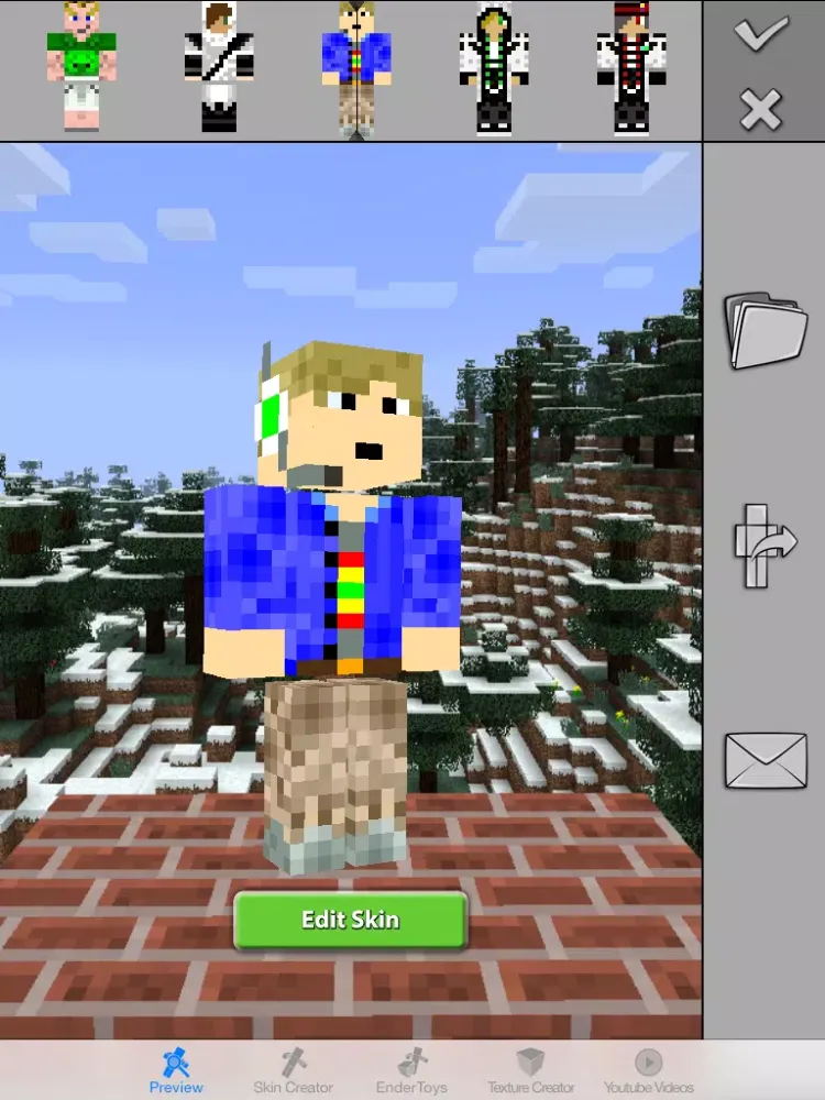Boy Skins Pro for Minecraft Game Textures Skin iPad  سکرین شاٹس