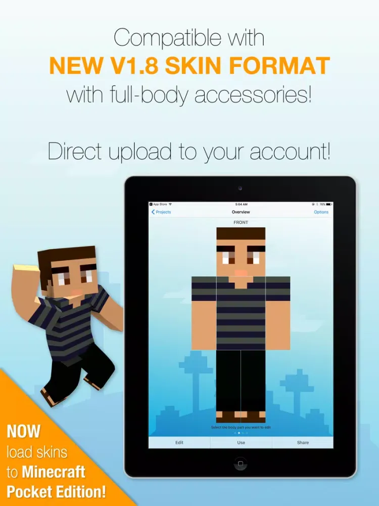 Best Skins Creator Pro - for Minecraft PE & PC iPad 應用截圖