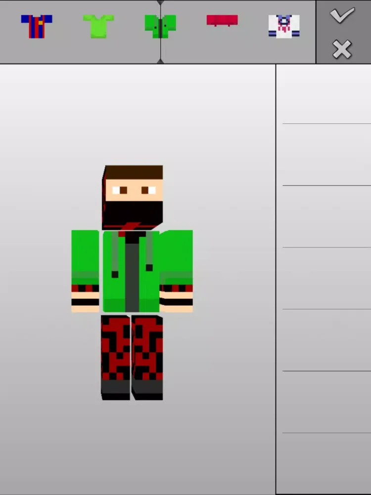 Easy Skin Creator Pro Editor for Minecraft Game iPad  Screenshots