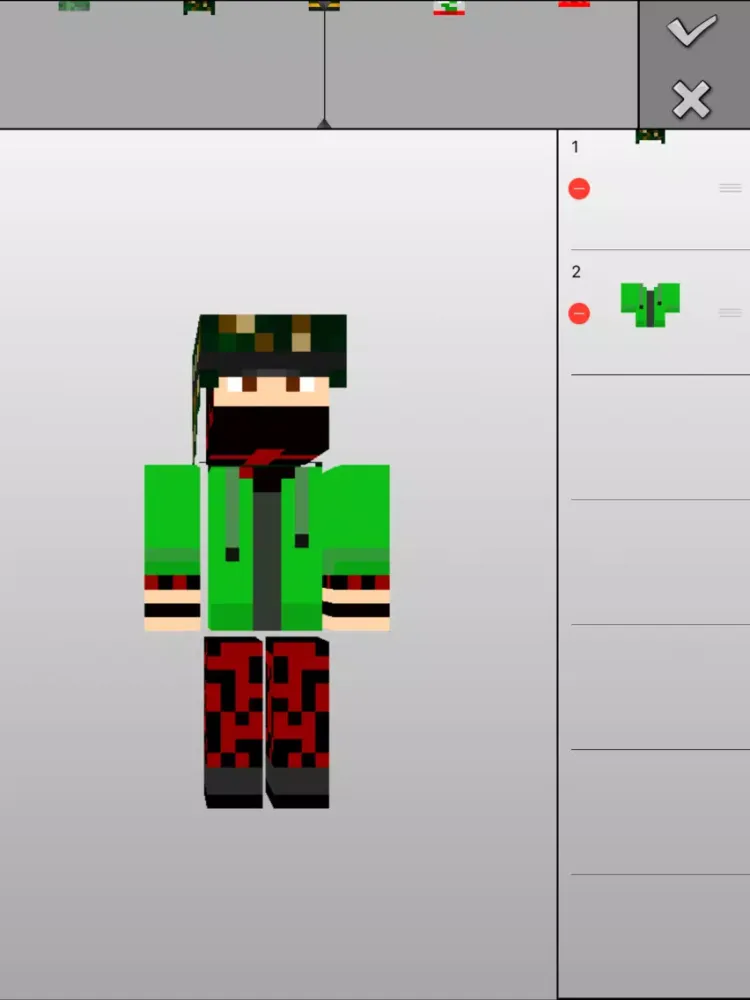 Easy Skin Creator Pro Editor for Minecraft Game iPad  Screenshots