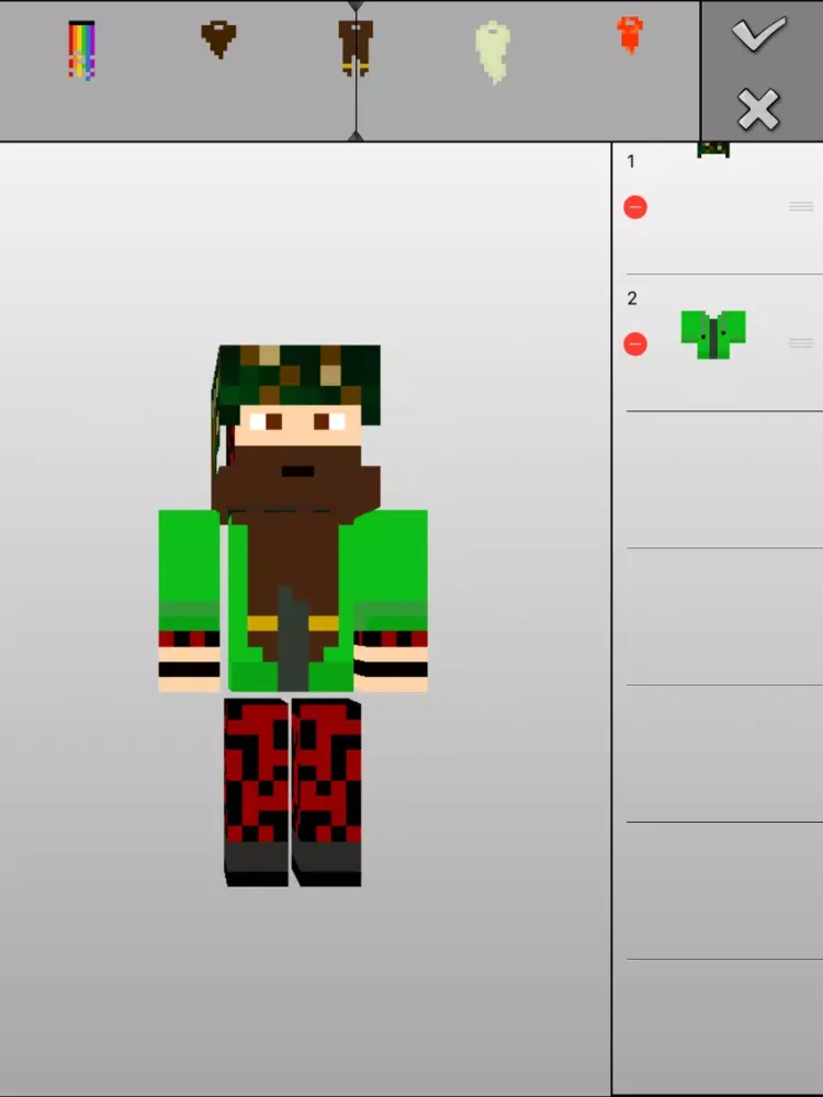 Easy Skin Creator Pro Editor for Minecraft Game iPad  Screenshots