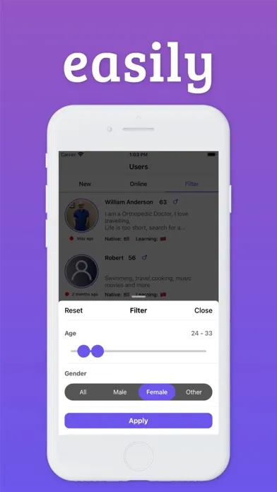 Tabee – Language Exchange Chat Screenshots