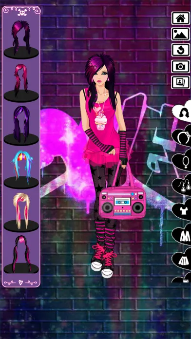Emo Dress Up game应用截图