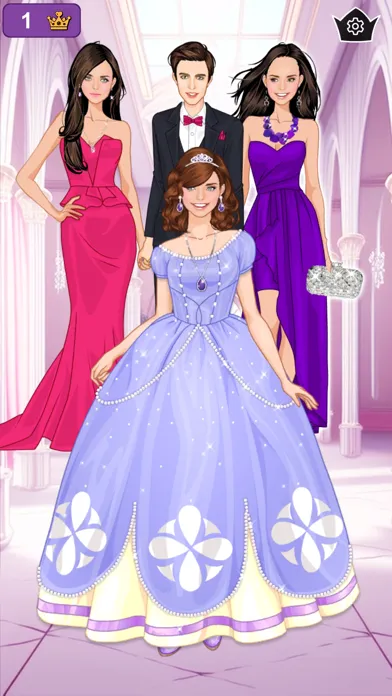 Purple princess dress up Screenshots