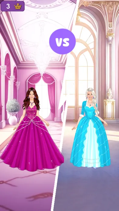 Purple princess dress up Screenshots