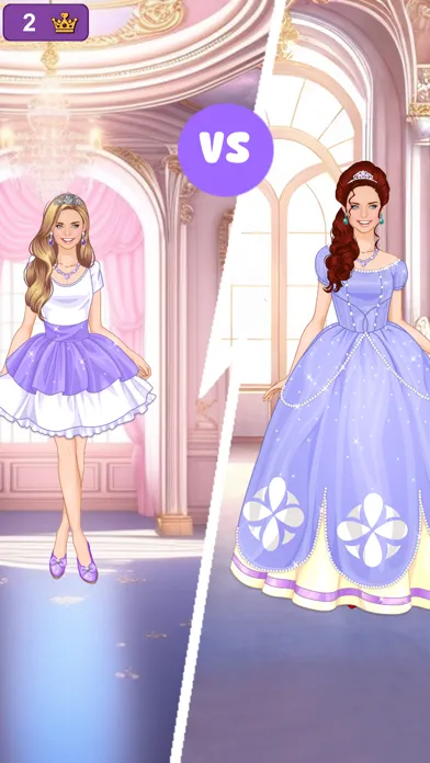 Purple princess dress up Screenshots