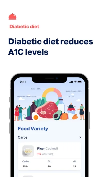 Tangkapan skrin Diabetes App -