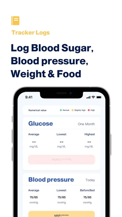 Tangkapan skrin Diabetes App -