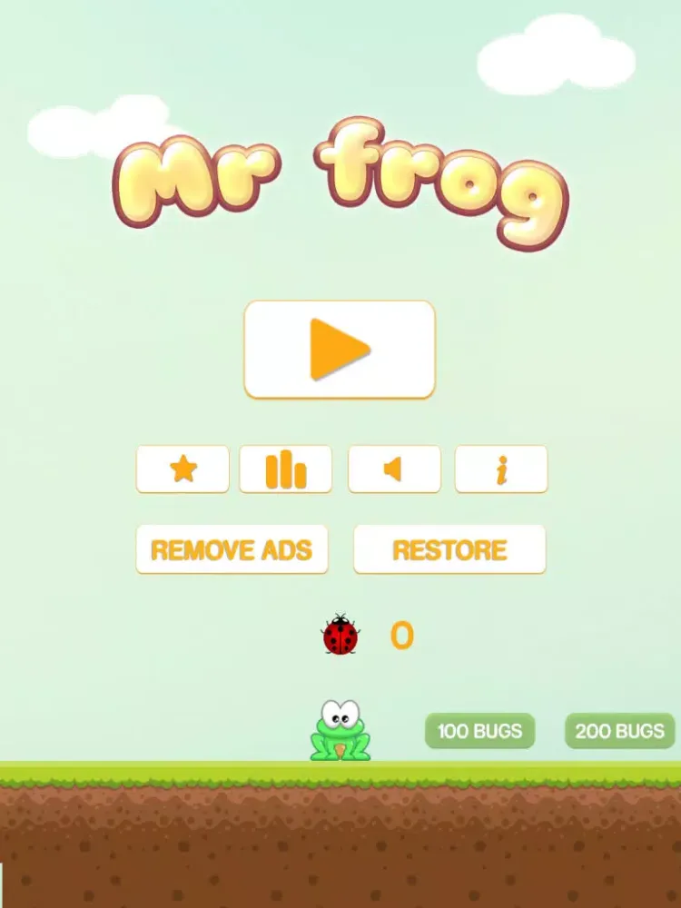 Mr. Frog - Free Awesome Endless Game iPad  스크린샷