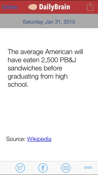 Random Fact of the Day - DailyBrain應用截圖