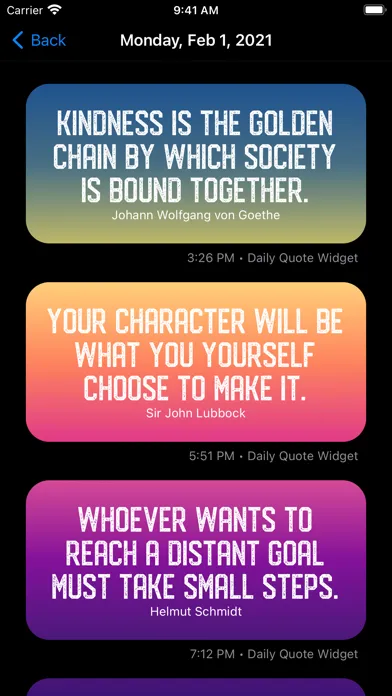 Screenshot di Daily Quote - Positive quotes