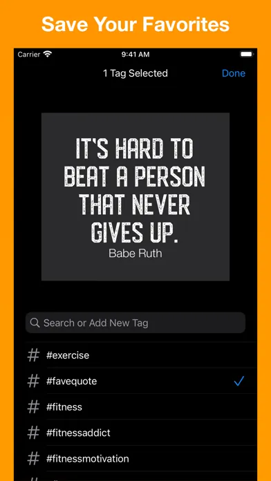 Capturas de tela do FitQuote — Motivation Quotes
