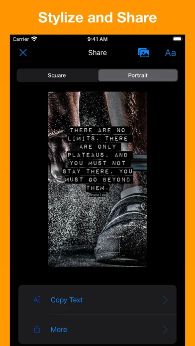 Capturas de tela do FitQuote — Motivation Quotes
