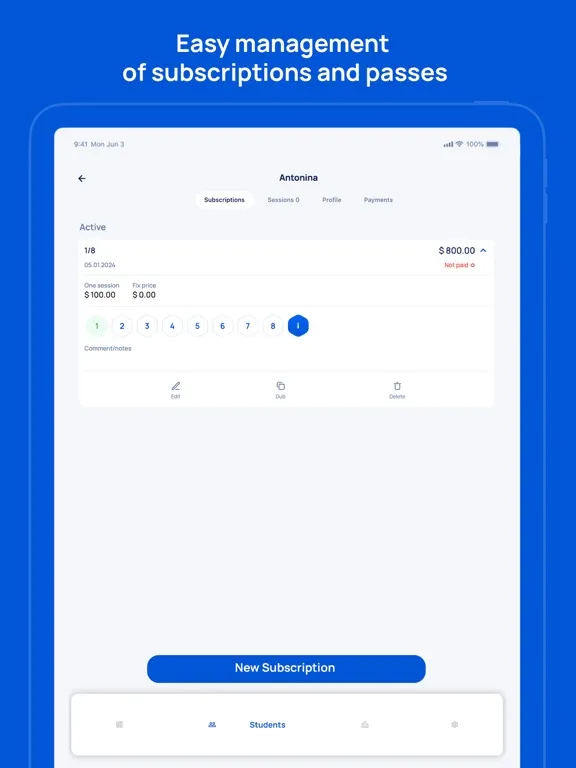Скриншоты Tutor Pro calendar for teacher iPad 