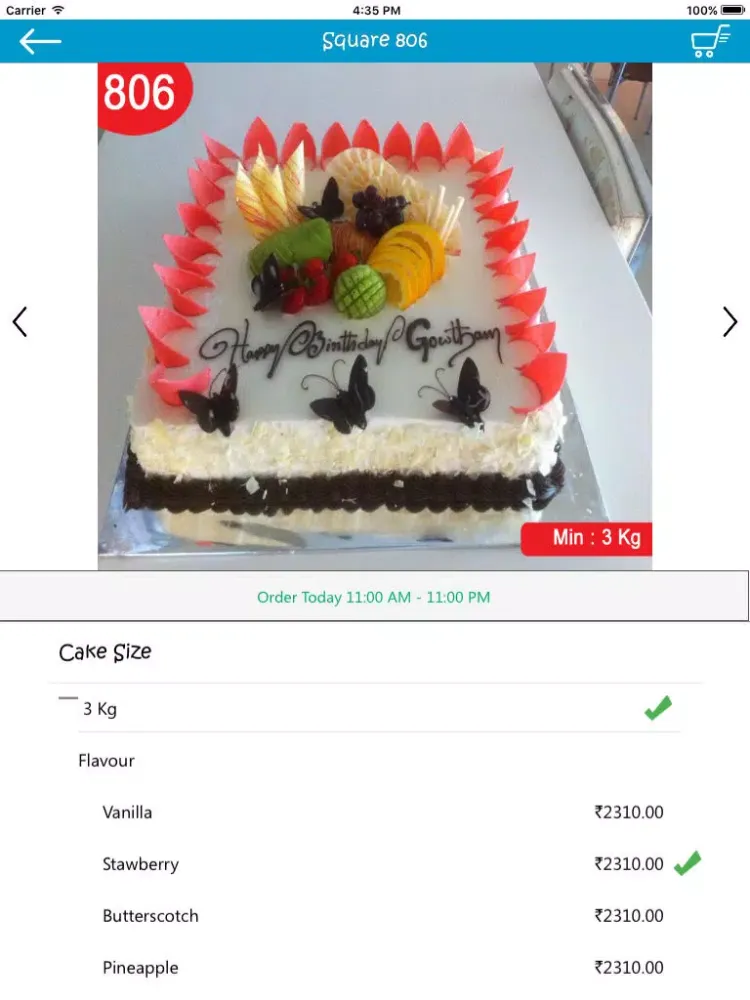 Capturas de tela do SevenDays Cakes iPad 