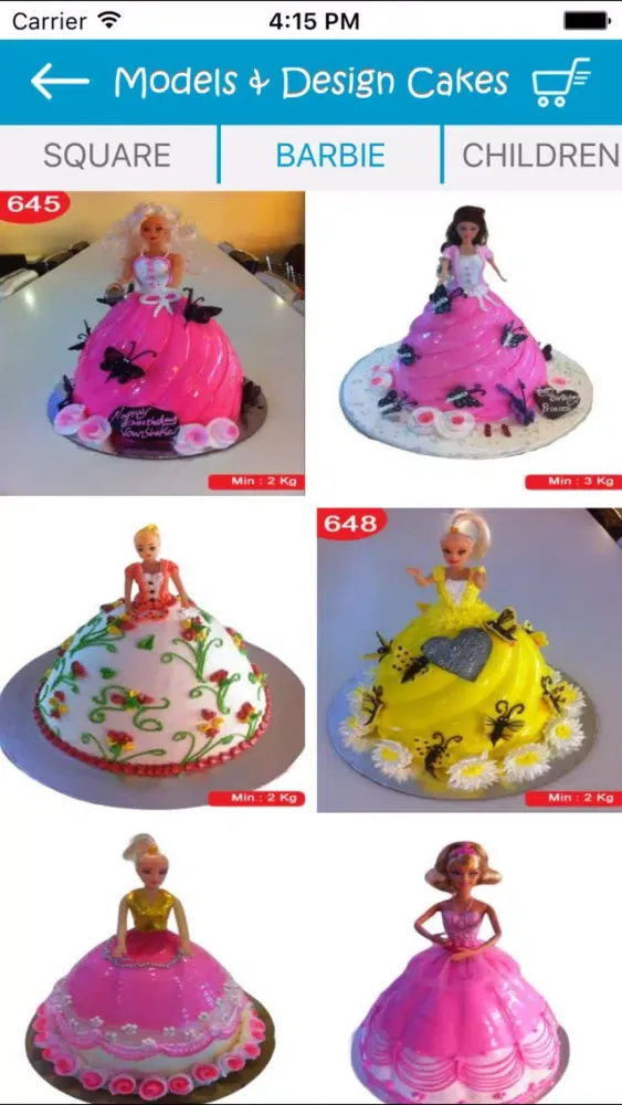 Capturas de tela do SevenDays Cakes