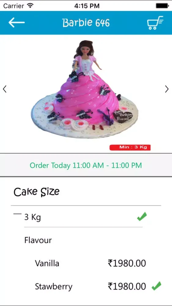 Capturas de tela do SevenDays Cakes