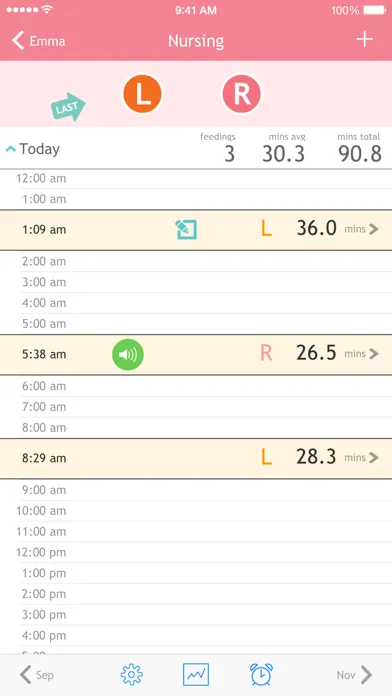 Baby Breastfeeding Tracker Ekran Görüntüleri