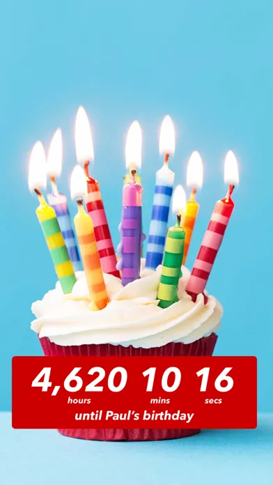 Capturas de tela do Birthday Countdown ‎