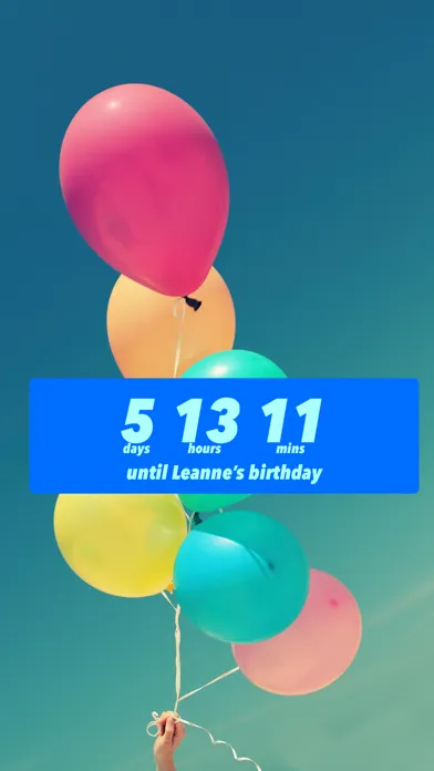 Capturas de tela do Birthday Countdown ‎