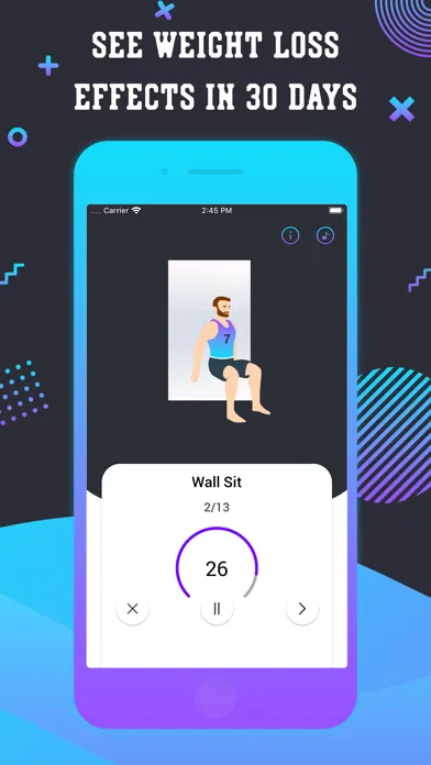 Ảnh chụp màn hình của 7 Minute Workout for Fitness