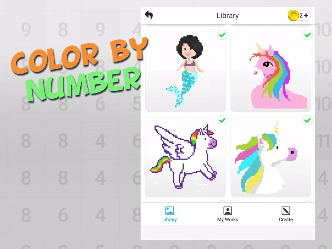 Magic Art Coloring by Number iPad  سکرین شاٹس
