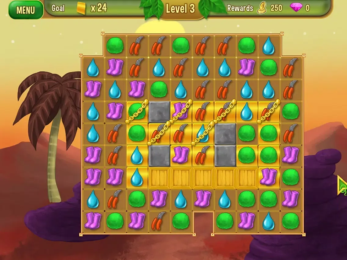 Queen's Garden 2 - A Gardening Match 3 Game iPad  سکرین شاٹس