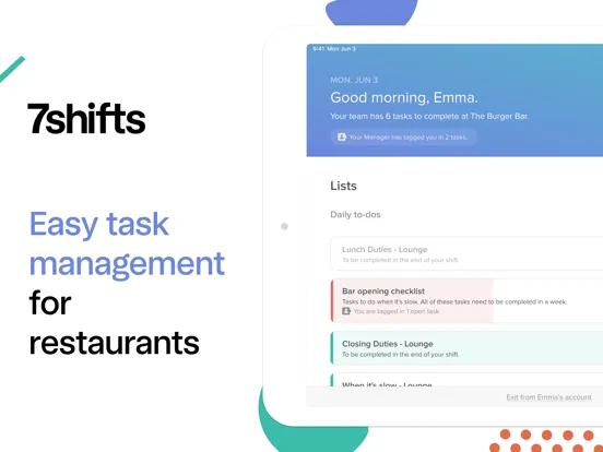 تصاویر 7tasks: Easy Task Management iPad 