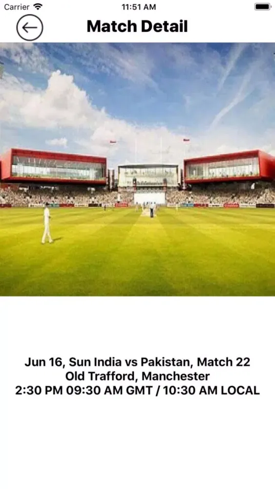 Cricket WC Schedule 2019 Ekran Görüntüleri