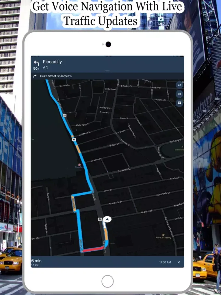 Ảnh chụp màn hình của GPS Route Finder – Route Maps iPad 