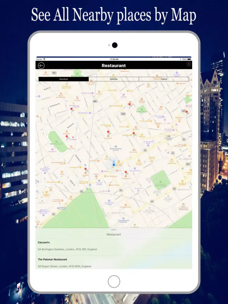 Ảnh chụp màn hình của GPS Route Finder – Route Maps iPad 
