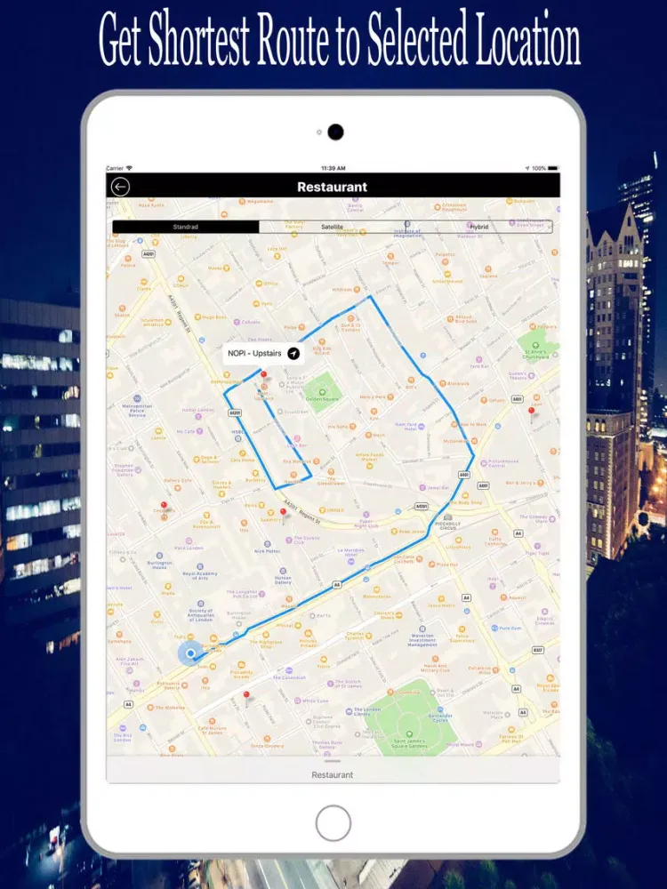 Ảnh chụp màn hình của GPS Route Finder – Route Maps iPad 