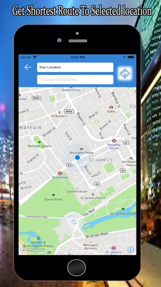 Ảnh chụp màn hình của GPS Route Finder – Route Maps