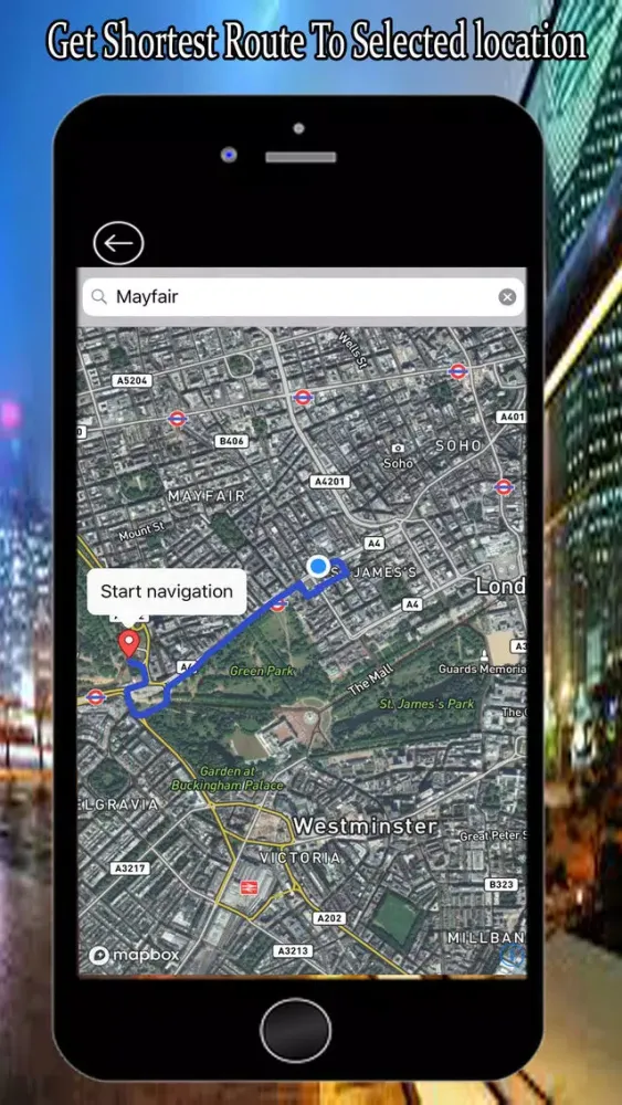 Ảnh chụp màn hình của GPS Route Finder – Route Maps