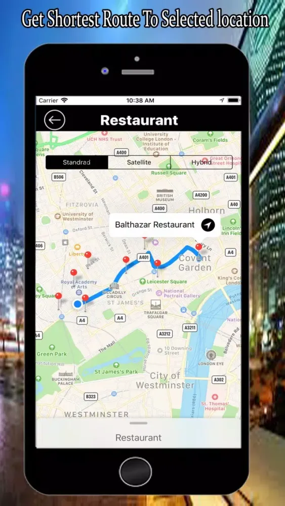 Ảnh chụp màn hình của GPS Route Finder – Route Maps