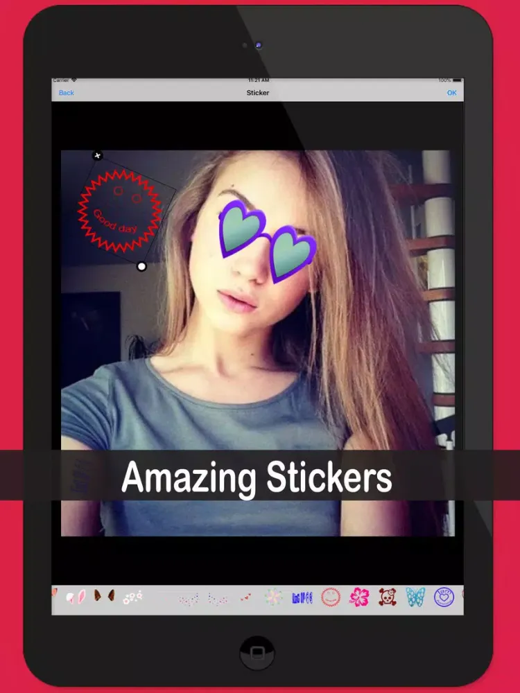 Pic Stickers & Filters Camera iPad  스크린샷