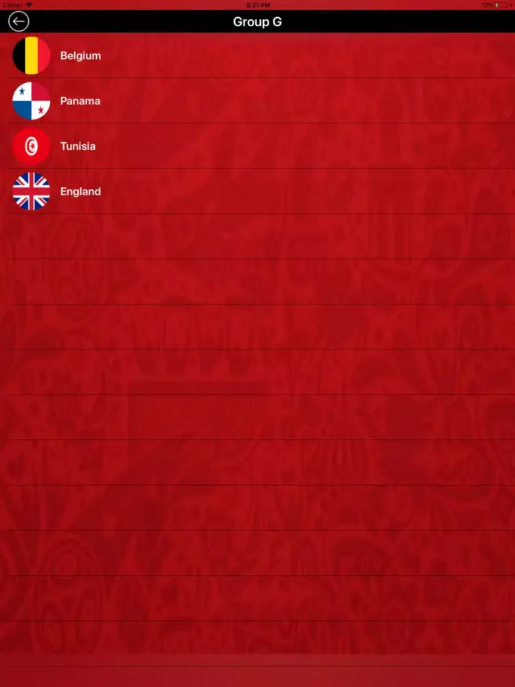 Football WC Schedule 2018 iPad  স্ক্রিনশট