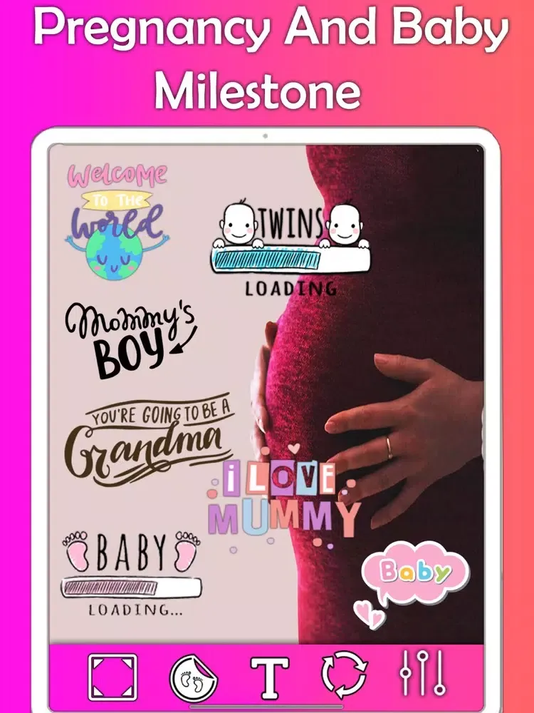 Captures d'écran de Baby Photo: Story & Milestone iPad 
