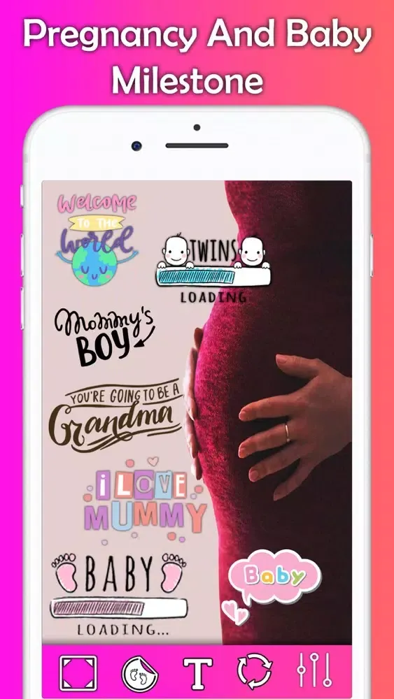 Captures d'écran de Baby Photo: Story & Milestone