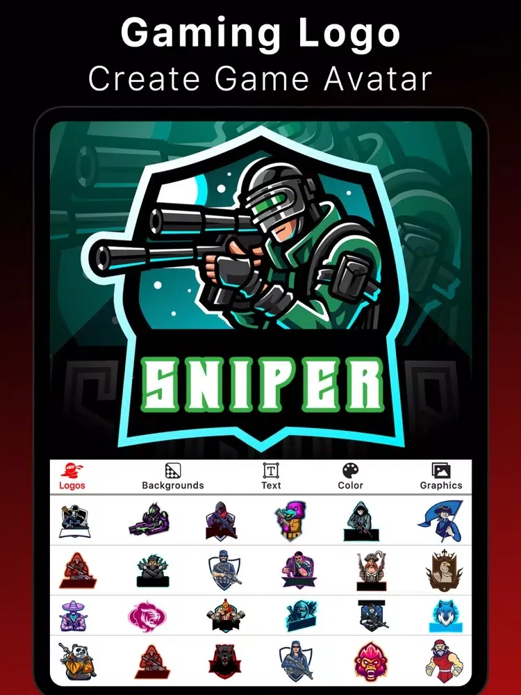 Logo Gaming Clan Esports Maker iPad 应用截图