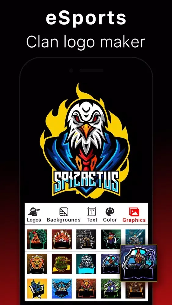 Logo Gaming Clan Esports Maker应用截图