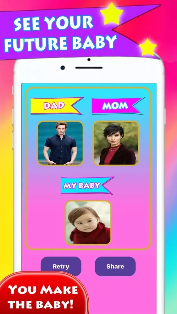 Screenshot di My Future Baby Face Generator