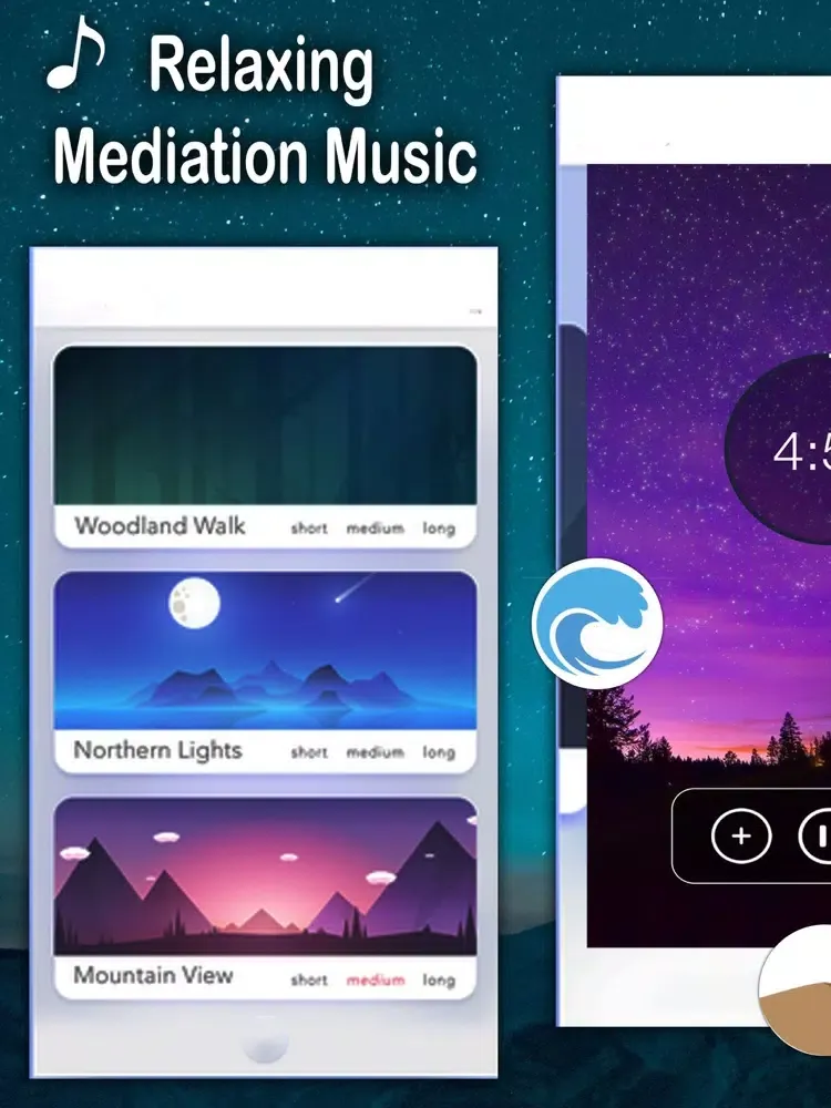 Mediation: Relax, Sleep Sounds iPad  स्क्रीनशॉट