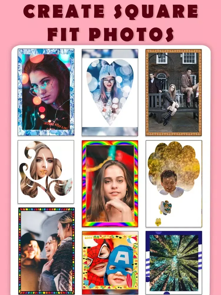 Capturas de pantalla de Square Photo Video Fit.No Crop iPad 